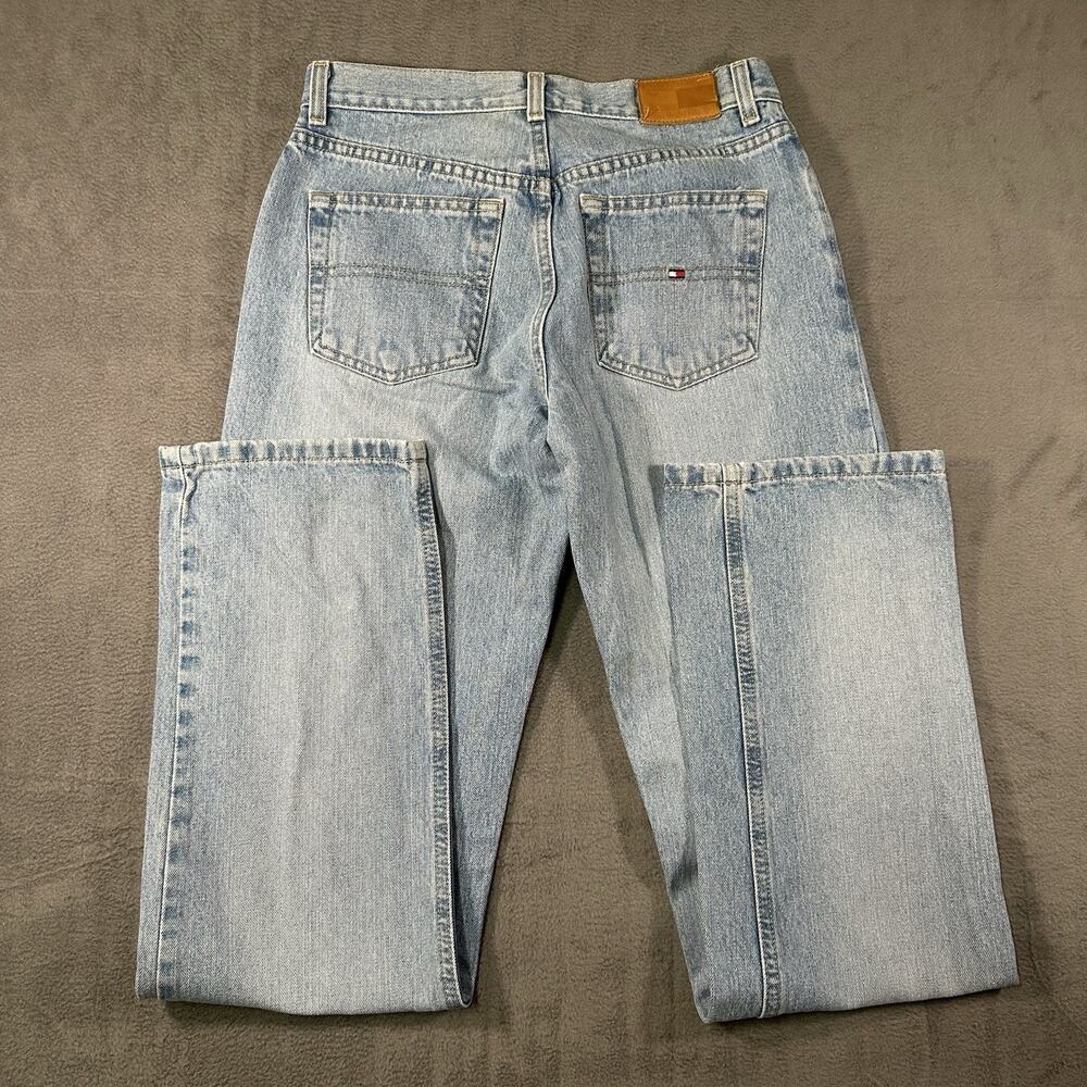 Tommy Hilfiger Jeans Light Wash Women’s 29x32 Denim Straight Leg Y2K - Picture 9 of 10